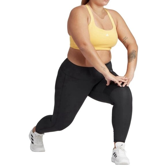 adidas Plus Size Optime Stash High-Rise Full-Length Leggings Black Size 1X - NEW - Picture 5 of 7